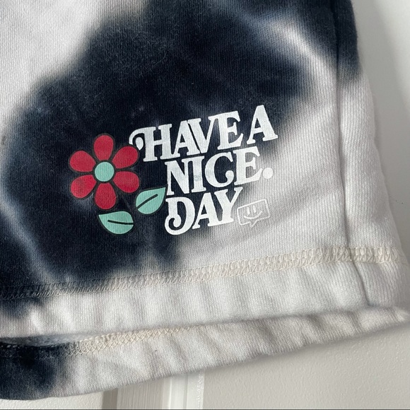 Have A Nice Day Tie Dye Sweat Shorts - Picture 2 of 6